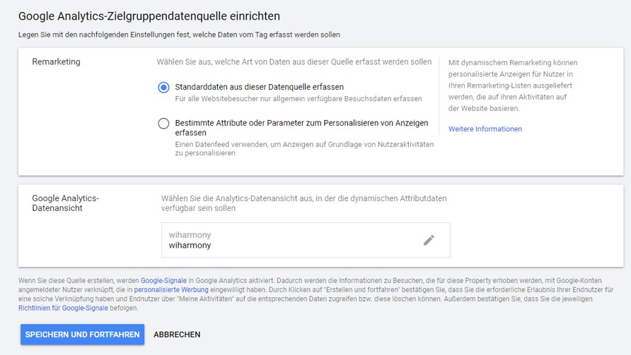 Zielgruppendatenquelle